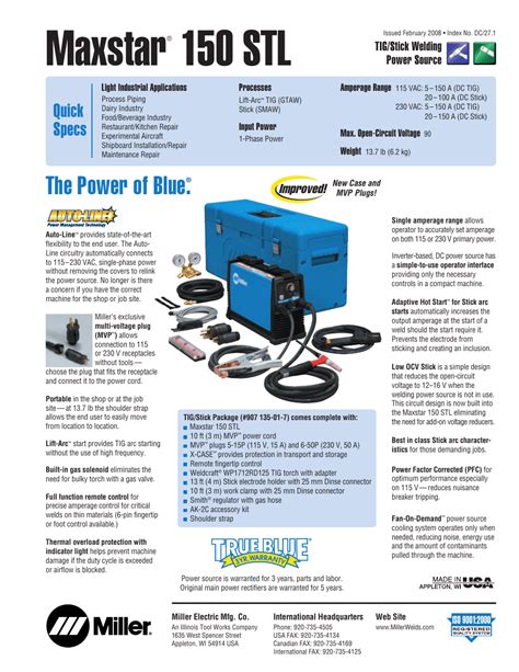 maxstar 150 stl manual|MILLER MAXSTAR 150 STL OWNER'S MANUAL Pdf Download.
